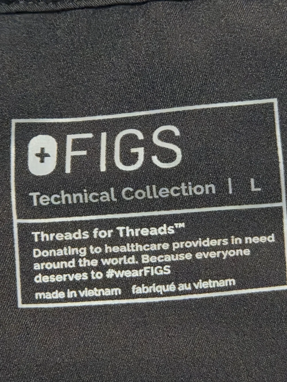 Figs Technical Collection Scrub Pants Black Large